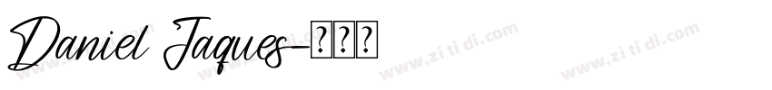 Daniel Jaques字体转换